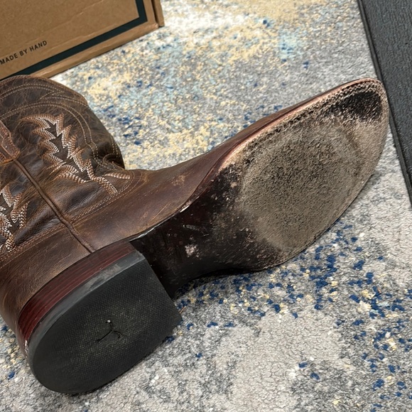 Tecovas Men's Brown Leather Cowboy Boots - Picture 14 of 15